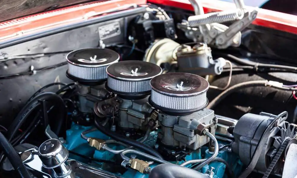 Carburetors-on-a-Classic-Car-Engine