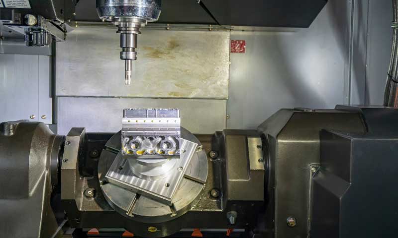 Five-axis machining Block