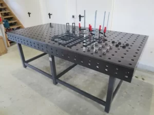 Portable welding fabrication table