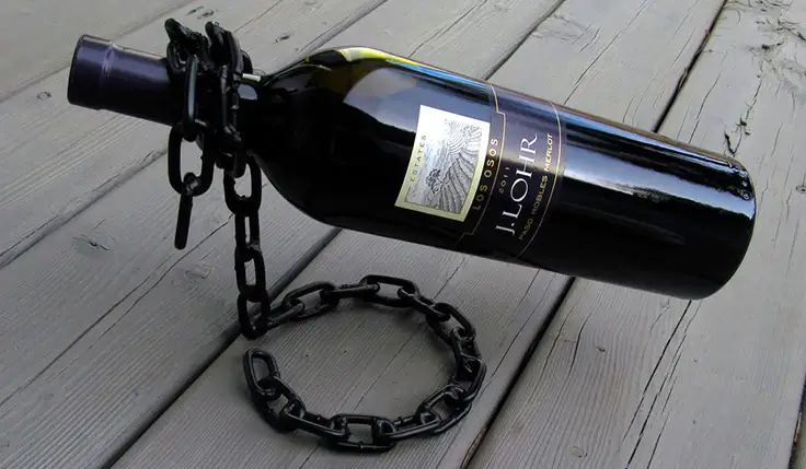 Wine bottle holder scrap welding project