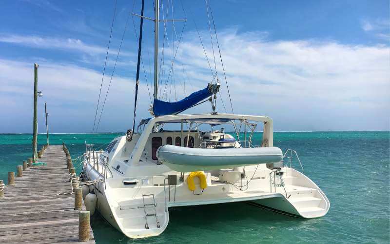 Catamaran at Jetty