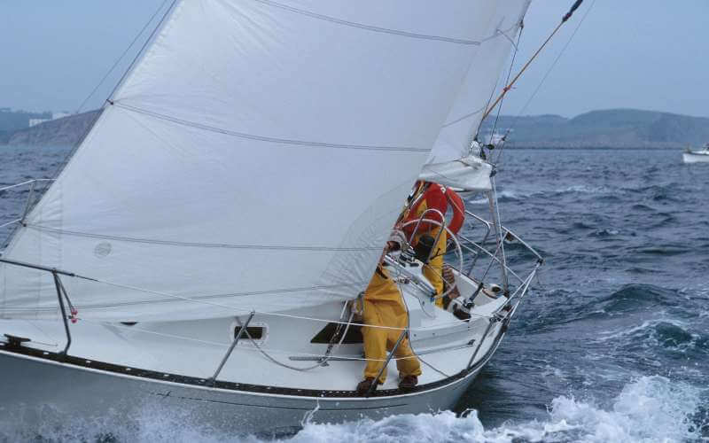 Sailboat heeling