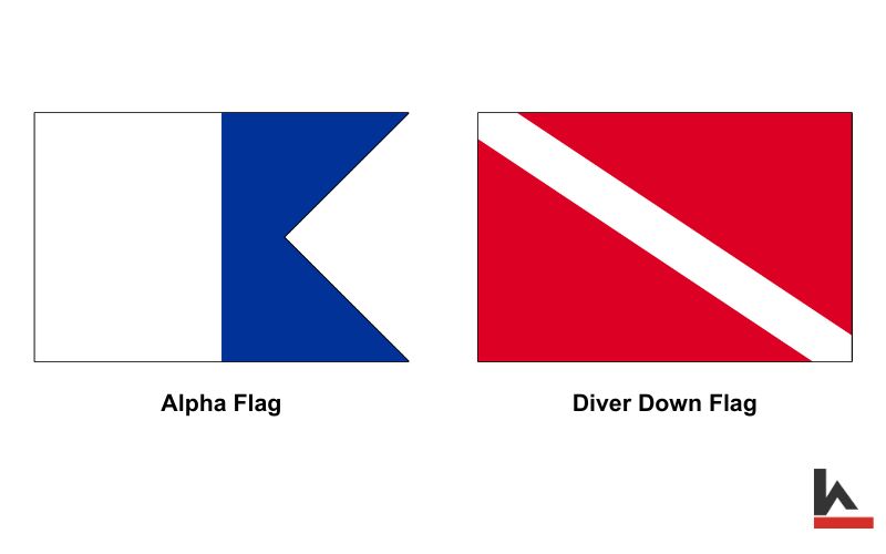 two types of diver down flags